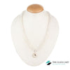 TCC™ Natural White Glacier Hakik With Shiva Eye Pendant